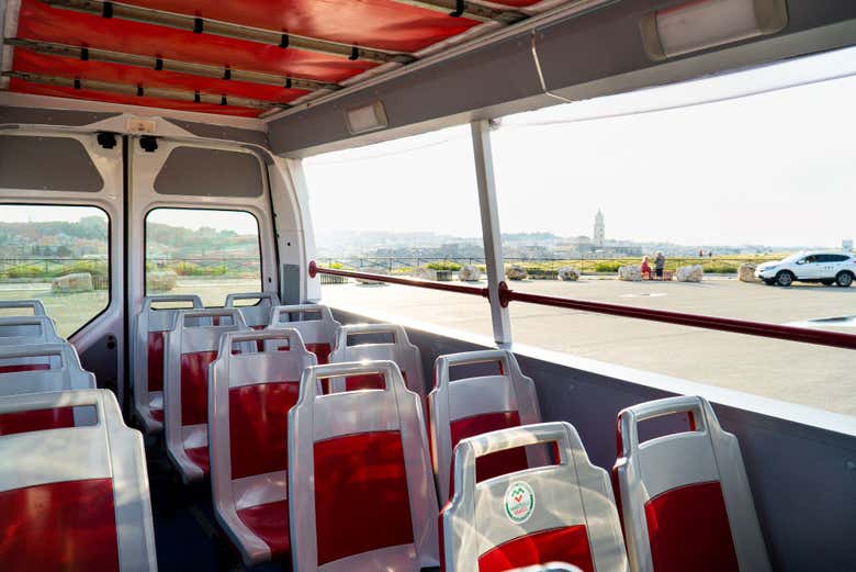 Interior do ônibus