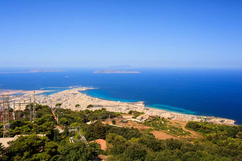 Vista panoramica su Erice