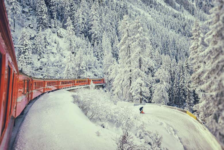 Touring the Alps on the Bernina Express