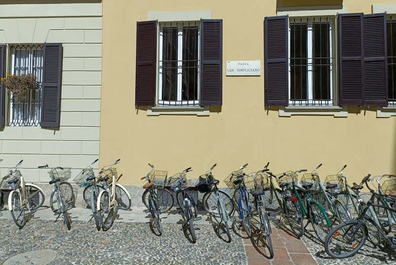 Vélos garés