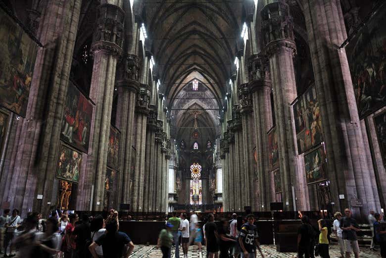 Interior de la catedral de Milán