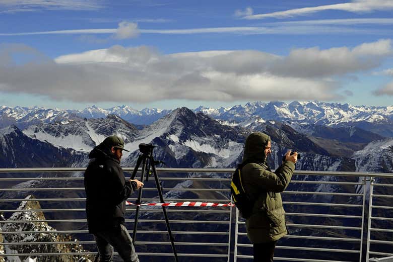 Desfrutando das panorâmicas
