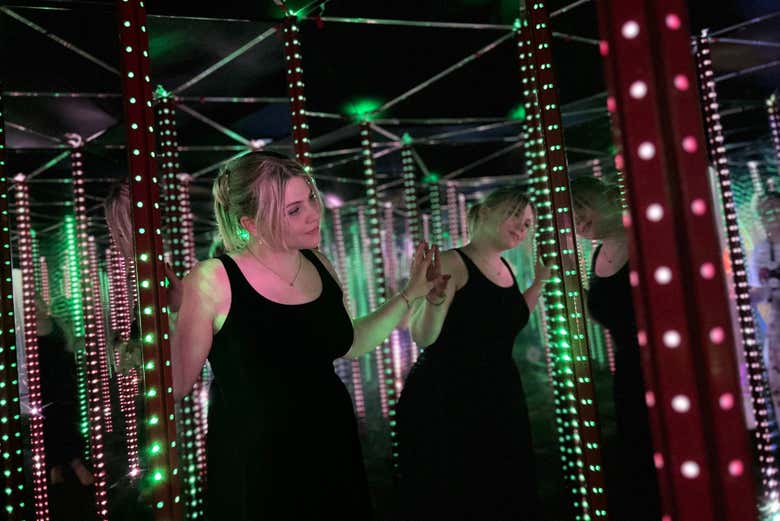 Explore the mirror maze