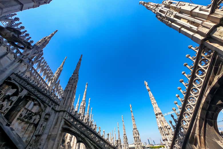 Exteriores de la catedral de Milán