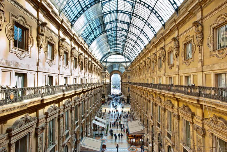 Techos de cristal de la Galería Vittorio Emanuele II