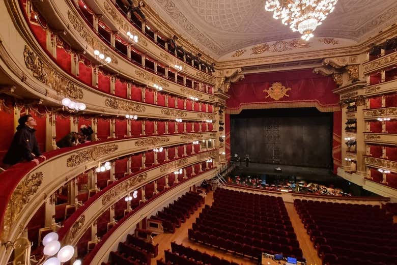 Admire the grandeur inside the theater