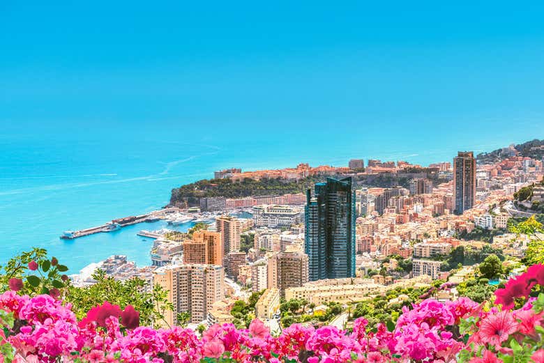 Vista sulla costa di Monaco