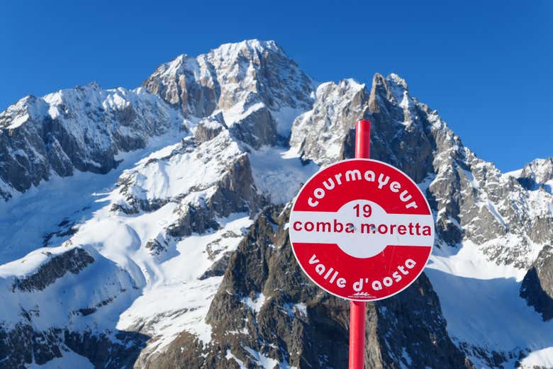 Paisagens alpinas de Courmayeur
