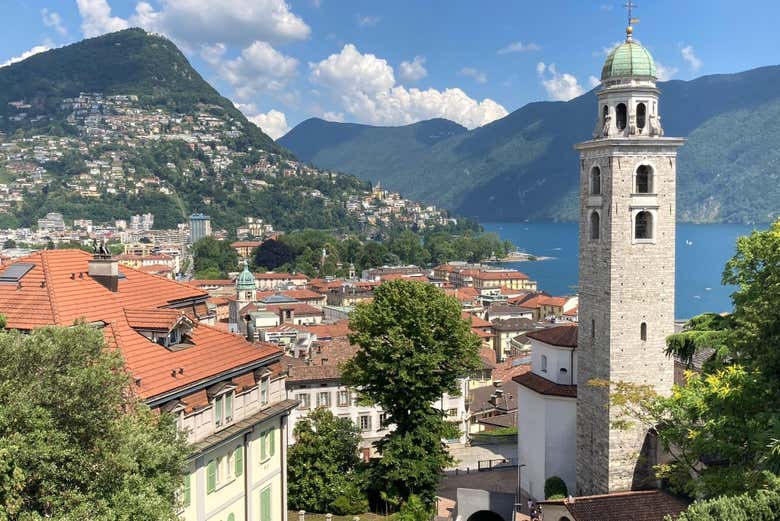 Vue panoramique sur Bellagio