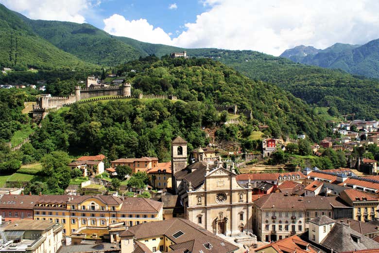 Panoramica di Bellinzona