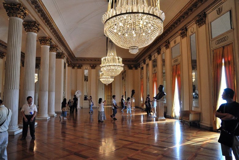 The vestibule of the Teatro alla Scala