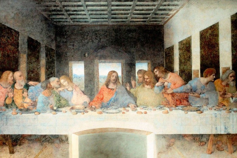 A Última Ceia de Leonardo da Vinci (cópia)