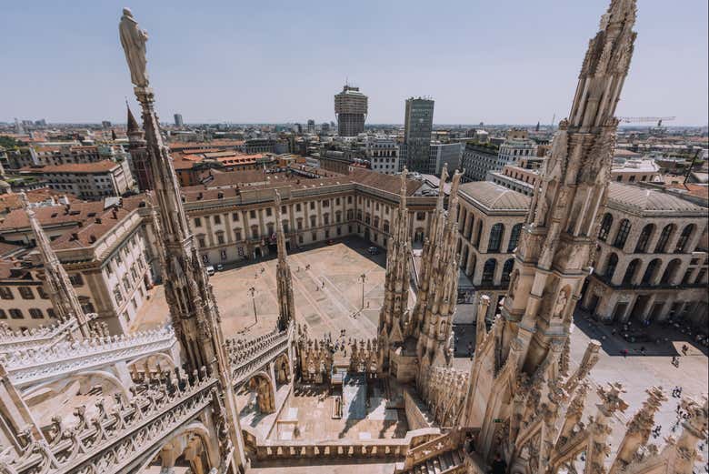 La vista dalla terrazza panoramica