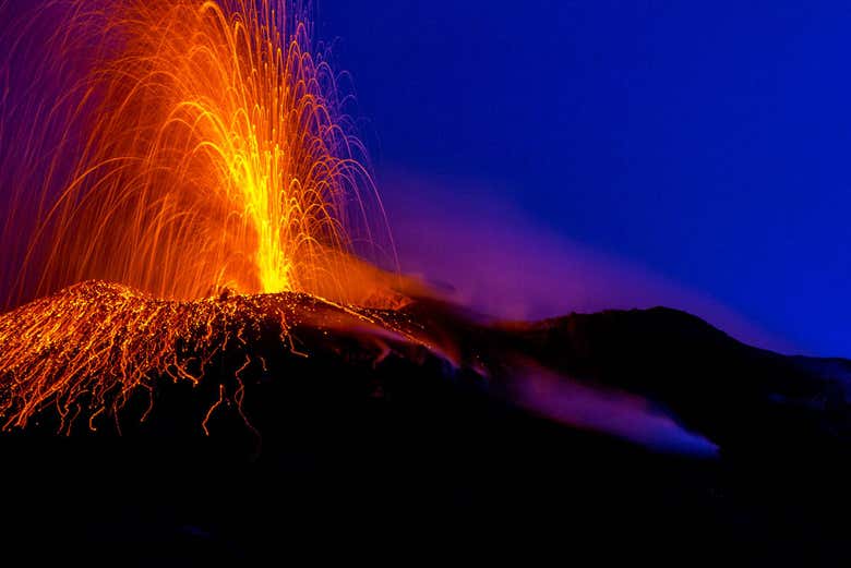 L'eruzione dello Stromboli