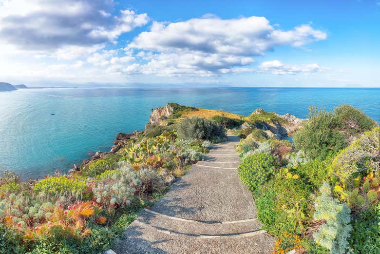 Vue panoramique au large de Milazzo