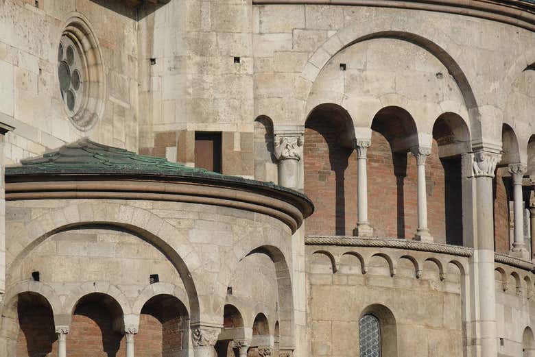Detalle de la catedral de Módena