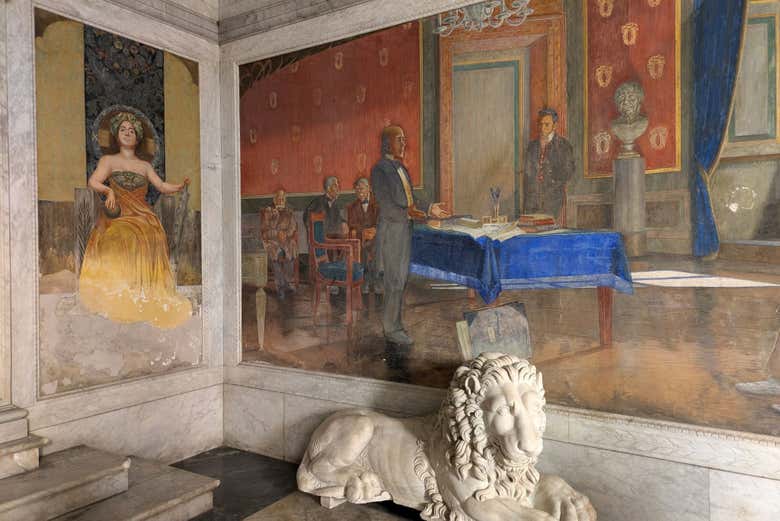 Fresques de la bibliothèque Poletti