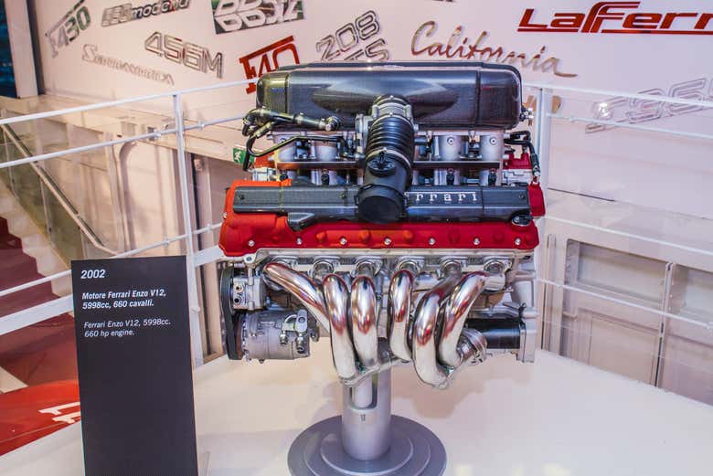 Moteur d'une Ferrari