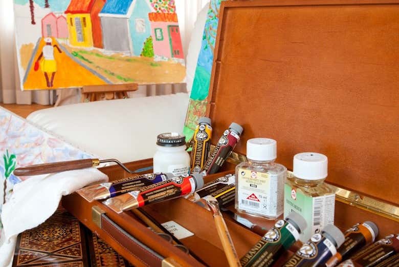 Peintures de la maison-musée Luciano Pavarotti