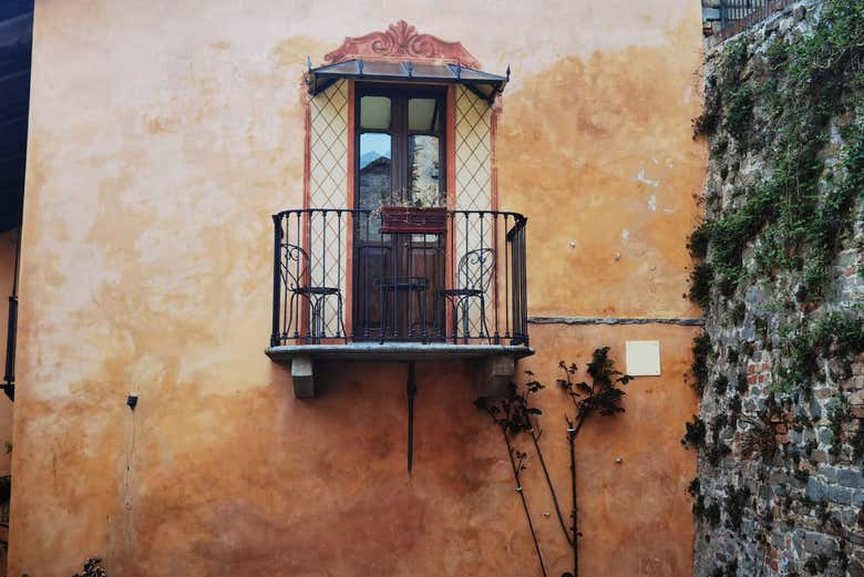 Un des balcons traditionnels de Monforte
