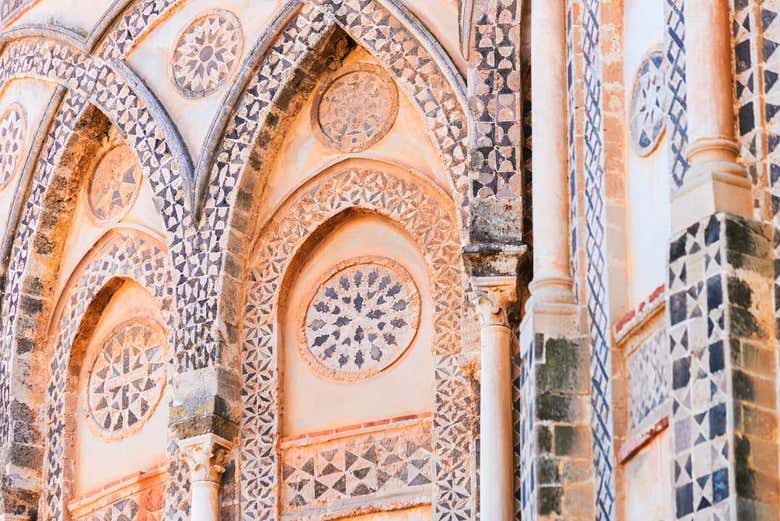 Arab details of the Duomo in Monreale