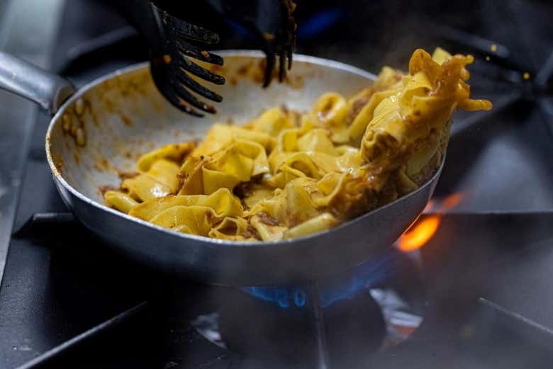 Taste delicious fresh pasta