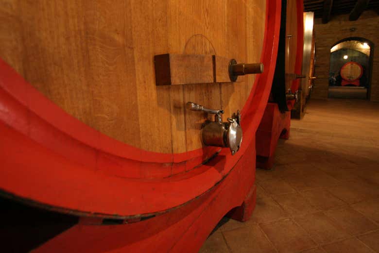In una cantina di Montepulciano