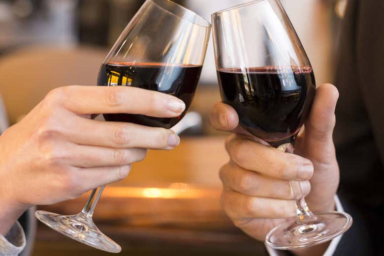 Brindando a Montepulciano