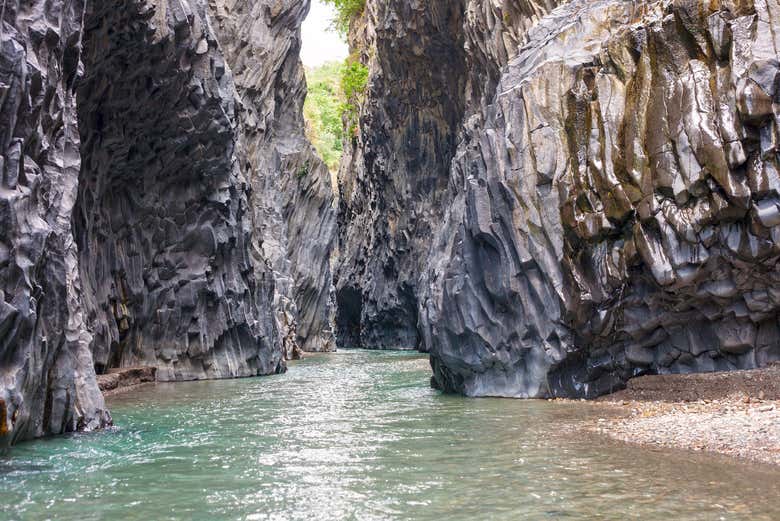Paysages des gorges de l'Alcantara