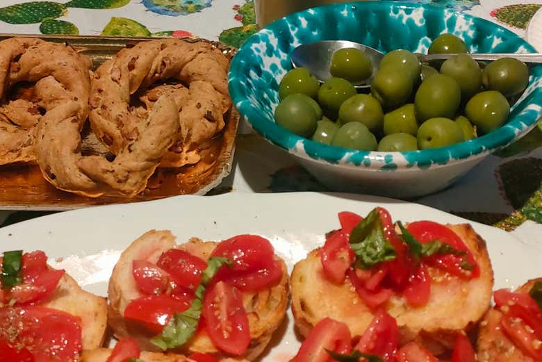 Aperitivo durante el tour