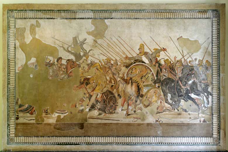 Bataille d'Issos au Musée archéologique national de Naples