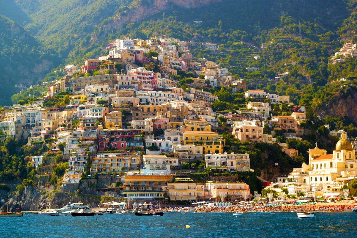 Casas colgantes de Positano