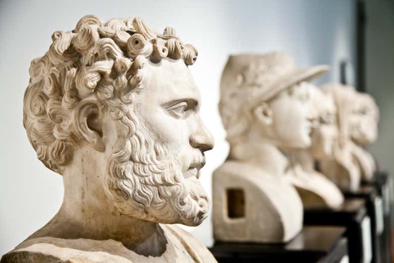 Bustos de emperadores romanos