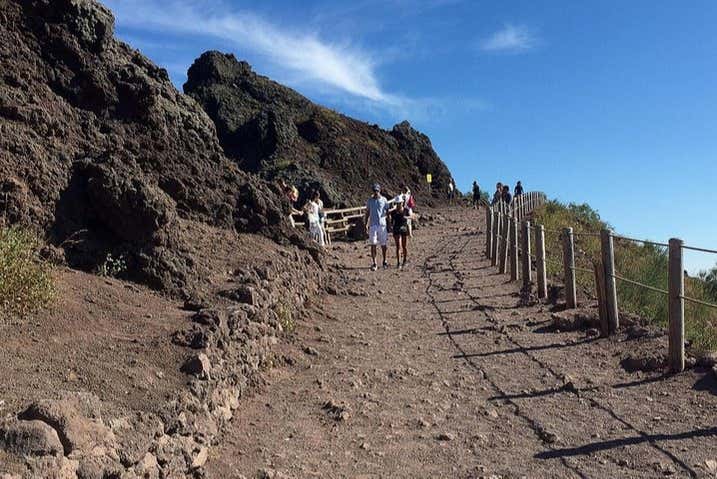 Walking on Mount Vesuvius
