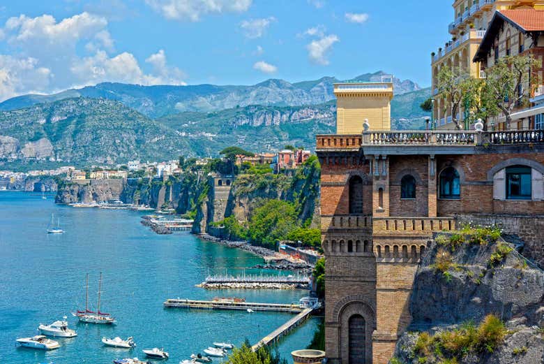 O pequeno porto de Sorrento