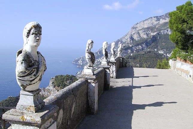 la terraza de villa cimbrone