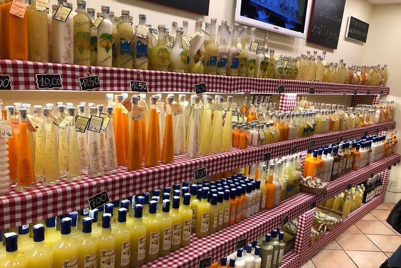 productos tipicos en Sorrento