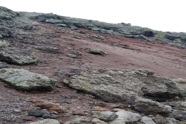 Lava solidificada