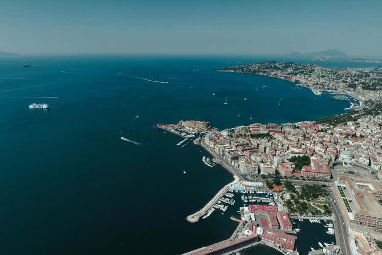 Vista sul golfo di Napoli