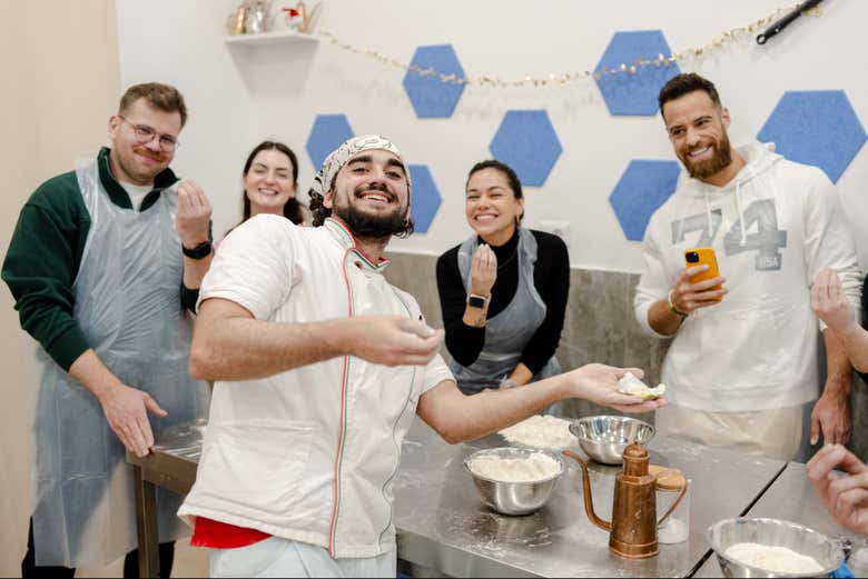 ¡Momento foto con el chef!