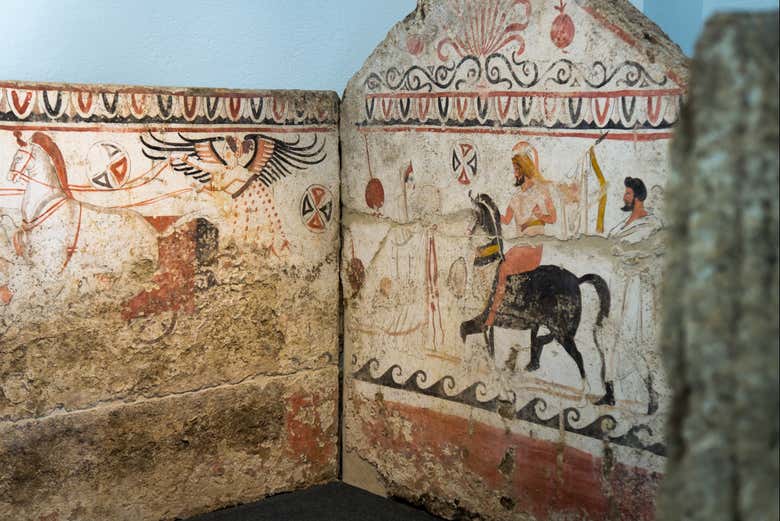 Fresques antiques à Paestum