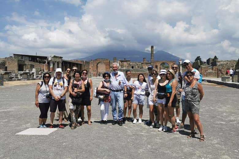 Foto de grupo en Pompeya