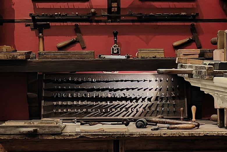 Moldes del Museo de la Tipografía de Nápoles 