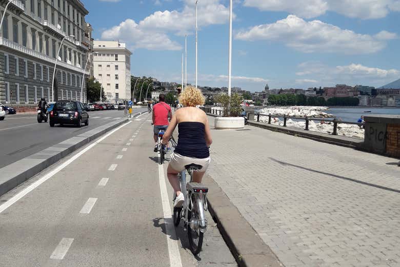 Balade à vélo électrique dans Naples