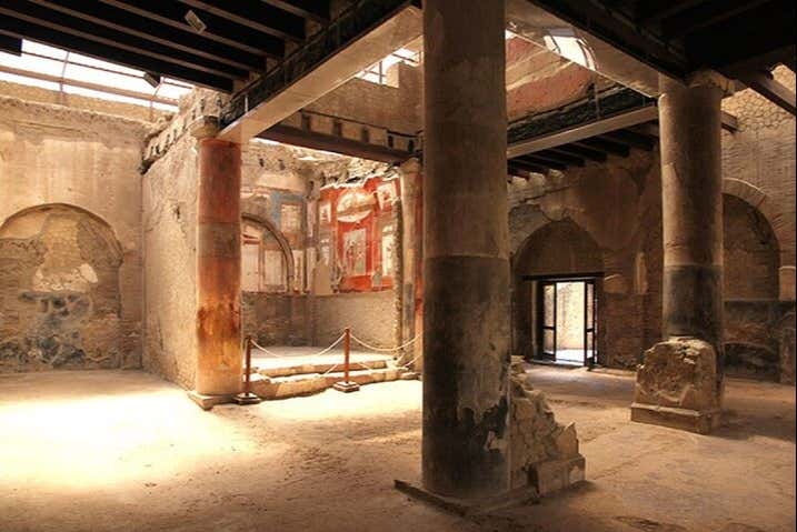 Decorated homes in Herculaneum