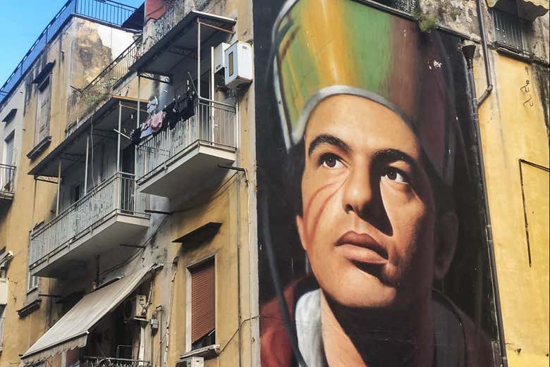 Peinture murale du centre ville de Naples