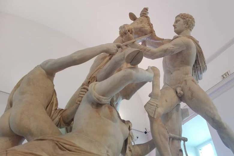 Particolare del Toro Farnese