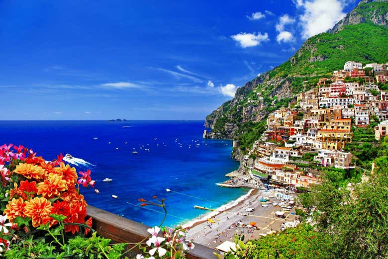 La plage de Positano
