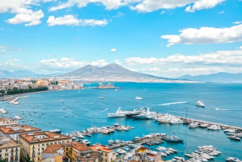 Porto di Napoli visto dall'alto