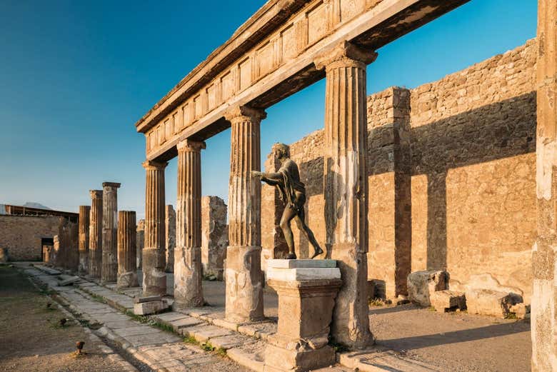 A antiga cidade de Pompeya